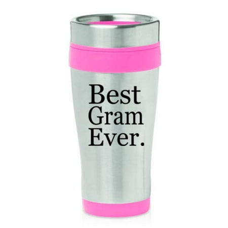 16 oz Insulated Stainless Steel Travel Mug Best Gram Ever Grammy Grandma Grandmother (Pink)
16 oz Insulated Stainless Steel Travel Mug Best Gram Ever Grammy Grandma Grandmother (Pink)