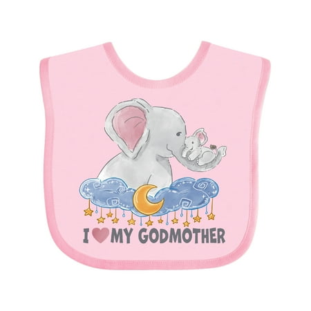 Inktastic I Love My Godmother Cute Elephants with Moon and Stars Gift Baby Boy or Baby Girl Bib
Inktastic I Love My Godmother Cute Elephants with Moon and Stars Gift Baby Boy or Baby Girl Bib