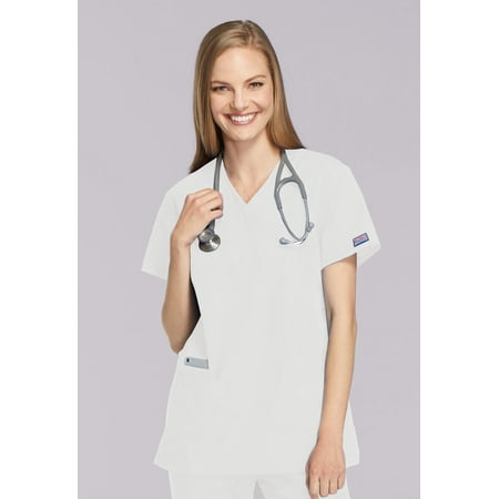Cherokee Workwear Women s Scrubs Top Mock Wrap Tunic 4801