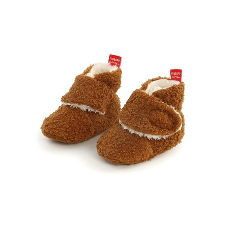 Wazshop Infant Floor Slippers Soft Soles Crib Shoe Prewalker Sock Shoes Lightweight First Walker Socks Toddler Warm Slipper Magic Tape Non-slip Dark Brown 4
Wazshop Infant Floor Slippers Soft Soles Crib Shoe Prewalker Sock Shoes Lightweight First Walker Socks Toddler Warm Slipper Magic Tape Non-slip Dark Brown 4