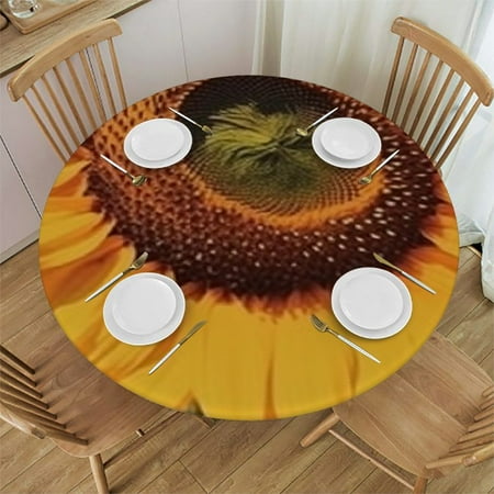 Sheronv Sunflower Butterfly Round Table Cover Stain Resistant Washable Indoor Outdoor Tablecloth Kitchen Dining Wedding Parties 100% Polyester Fiber 54 -58 
Sheronv Sunflower Butterfly Round Table Cover Stain Resistant Washable Indoor Outdoor Tablecloth Kitchen Dining Wedding Parties 100% Polyester Fiber 54 -58