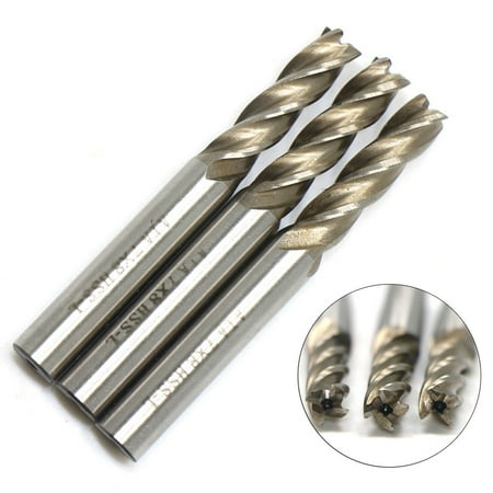 Mingyiq 3Pcs 7MM HSS CNC Straight Shank 4 Flute End Mill Cutter Drill Bit 8MM Shank
Mingyiq 3Pcs 7MM HSS CNC Straight Shank 4 Flute End Mill Cutter Drill Bit 8MM Shank