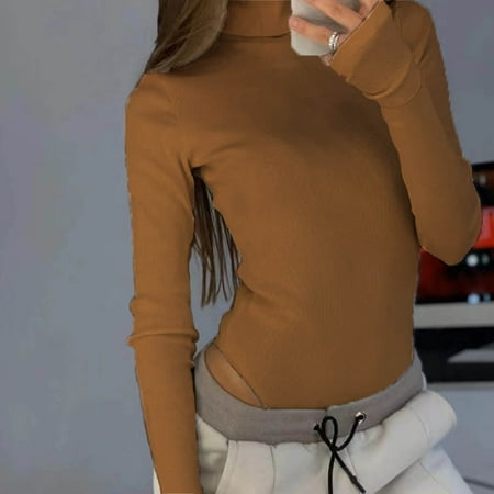 Aueoeo Turtleneck Bodysuit For Women Tight Shirts For Women Womens Solid Rompers Jumpsuit High-Necked Long Sleeve Jumpsuit Bodysuit Clearance
Aueoeo Turtleneck Bodysuit For Women Tight Shirts For Women Womens Solid Rompers Jumpsuit High-Necked Long Sleeve Jumpsuit Bodysuit Clearance