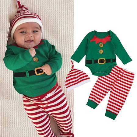 CHGBMOK Christmas Deals Baby Boys Girls Autumn Christmas Clothes Set Toddler Romper Pant Hat Outfits Clothes Clearance
CHGBMOK Christmas Deals Baby Boys Girls Autumn Christmas Clothes Set Toddler Romper Pant Hat Outfits Clothes Clearance