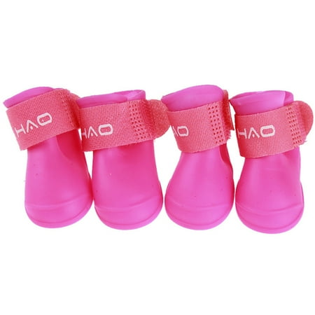 Pet Rain Boots Waterproof Anti-Slip Paw Protection Rain Snow Shoes for Small and Medium Dogs Rose Red S 4PCS
Pet Rain Boots Waterproof Anti-Slip Paw Protection Rain Snow Shoes for Small and Medium Dogs Rose Red S 4PCS