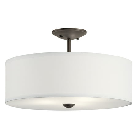 Kichler Shailene 18 3 Light Olde Bronze Semi-Flush Mount Light with Microfiber Shade
Kichler Shailene 18 3 Light Olde Bronze Semi-Flush Mount Light with Microfiber Shade