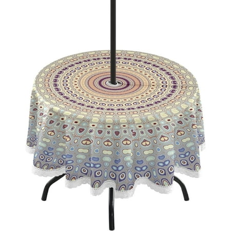 SKYSONIC Mandala Round Tablecloth 60 Waterproof Outdoor Round Tablecloth with Umbrella Hole and Zipper for Kitchen Dining Picnic Party Home Decor
SKYSONIC Mandala Round Tablecloth 60 Waterproof Outdoor Round Tablecloth with Umbrella Hole and Zipper for Kitchen Dining Picnic Party Home Decor
