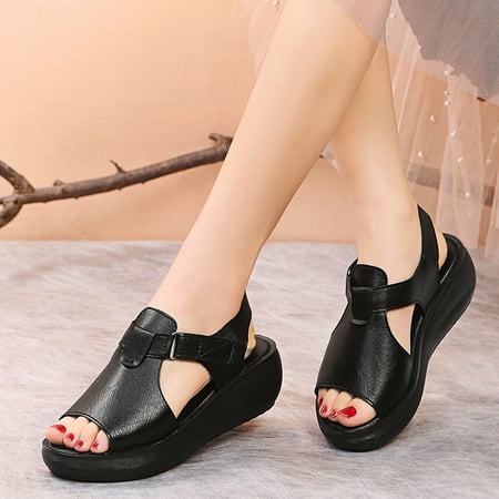 Aayomet Wedge Sandals for Women Summer Toe Women s Wedges Breathable Open Hook&Loop Shoes Sandals Beach Women s sandals Black 6.5
Aayomet Wedge Sandals for Women Summer Toe Women s Wedges Breathable Open Hook&Loop Shoes Sandals Beach Women s sandals Black 6.5