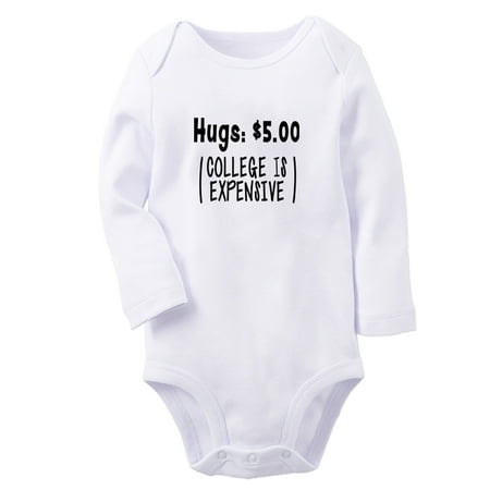 Hugs 5.00 Dollars (College Is Expensive) Funny Rompers Newborn Baby Unisex Bodysuits Infant Jumpsuits Toddler 0-12 Months Kids Long Sleeves Oufits (White 6-12 Months)
Hugs 5.00 Dollars (College Is Expensive) Funny Rompers Newborn Baby Unisex Bodysuits Infant Jumpsuits Toddler 0-12 Months Kids Long Sleeves Oufits (White 6-12 Months)