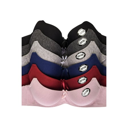 247 Frenzy Women s Essentials Mamia PACK OF 6 Full Coverage Solid Cotton Blend Bras with Triple Hook & Wide Straps
247 Frenzy Women s Essentials Mamia PACK OF 6 Full Coverage Solid Cotton Blend Bras with Triple Hook & Wide Straps