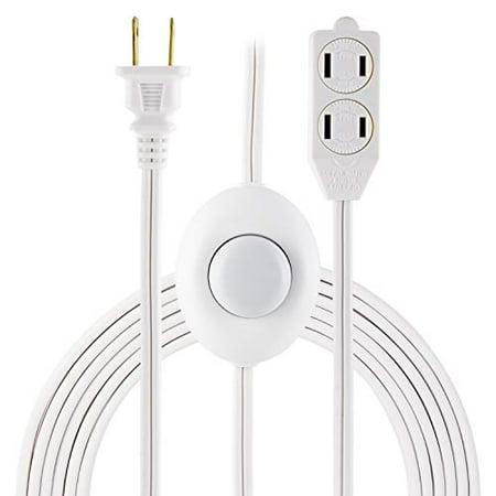 GE 42803 3 Outlet Extension Cord with On/Off Switch Perfect for Lamps Holiday and Christmas Lights 9 ft White
GE 42803 3 Outlet Extension Cord with On/Off Switch Perfect for Lamps Holiday and Christmas Lights 9 ft White