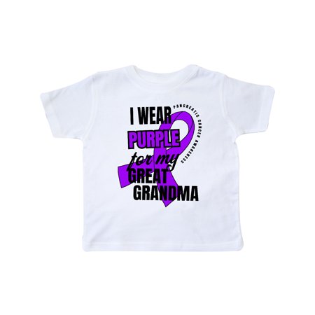 Inktastic I Wear Purple For My Great Grandma Pancreatic Cancer Awareness Gift Toddler Boy or Toddler Girl T-Shirt
Inktastic I Wear Purple For My Great Grandma Pancreatic Cancer Awareness Gift Toddler Boy or Toddler Girl T-Shirt