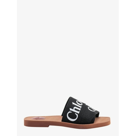 WOMAN Fabric sandals with frontal logo
