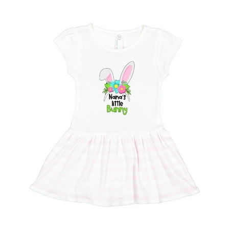 Inktastic Nana s Little Bunny Cute Easter Bunny Ears Gift Toddler Girl Dress