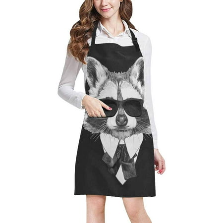 ASHLEIGH Funny Raccoon in Suit with Sunglasses Hipster Adjustable Bib Apron with Pockets Commercial Restaurant and Home Kitchen Apron for Women Men
ASHLEIGH Funny Raccoon in Suit with Sunglasses Hipster Adjustable Bib Apron with Pockets Commercial Restaurant and Home Kitchen Apron for Women Men