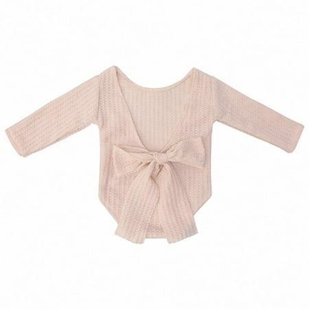 Newborn Baby Knit Long Sleeves Backless Jumpsuits Lace-up Bow Romper Outfits Photography Clothing Prop
Newborn Baby Knit Long Sleeves Backless Jumpsuits Lace-up Bow Romper Outfits Photography Clothing Prop