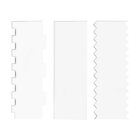 3 Pieces Cake Scrapers Clear Cake Icing Scraper Frosting Buttercream Cake Smoother Scraper Cake Edge Stripe
3 Pieces Cake Scrapers Clear Cake Icing Scraper Frosting Buttercream Cake Smoother Scraper Cake Edge Stripe
