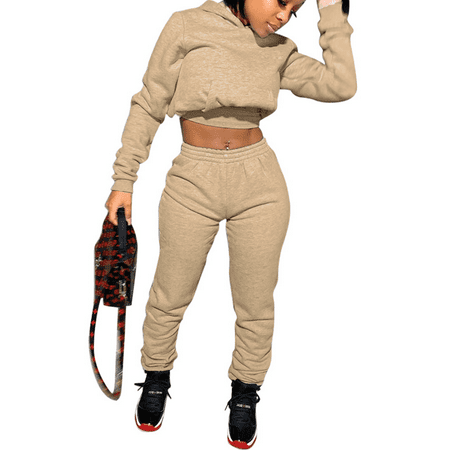 Akmipoem Women Hoodie Tracksuit 2 Piece Fall Outfit Crop Pullover Jogger Sweatpants Sweatsuit Set
Akmipoem Women Hoodie Tracksuit 2 Piece Fall Outfit Crop Pullover Jogger Sweatpants Sweatsuit Set