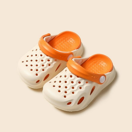 Toddler Kids EVA Garden Clogs Two-tone Slip On Water Shoes