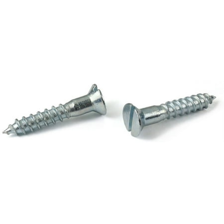 #12 x 1 1/2 Wood Screws / Slotted / Flat Head / Steel / Zinc - 1800 Piece Carton
#12 x 1 1/2 Wood Screws / Slotted / Flat Head / Steel / Zinc - 1800 Piece Carton