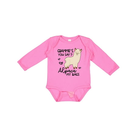 Inktastic Grammie s You Say Alpaca My Bags Gift Baby Boy or Baby Girl Long Sleeve Bodysuit
Inktastic Grammie s You Say Alpaca My Bags Gift Baby Boy or Baby Girl Long Sleeve Bodysuit