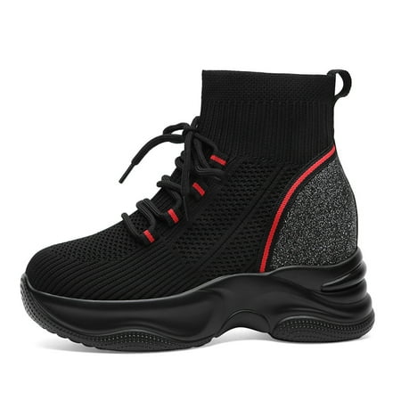 Women‘s Platform Colorblock Sneakers High Top Lace Up Round Toe Casual Shoes Women‘s Breathable Mesh Footwear
Women‘s Platform Colorblock Sneakers High Top Lace Up Round Toe Casual Shoes Women‘s Breathable Mesh Footwear