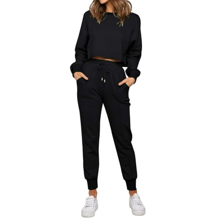 MLANM Women s Long Sleeve Crop Top and Long Pants Pajama Sets Two Piece Jogger Lounge Sleepwear Tracksuit Sweatsuits S
MLANM Women s Long Sleeve Crop Top and Long Pants Pajama Sets Two Piece Jogger Lounge Sleepwear Tracksuit Sweatsuits S