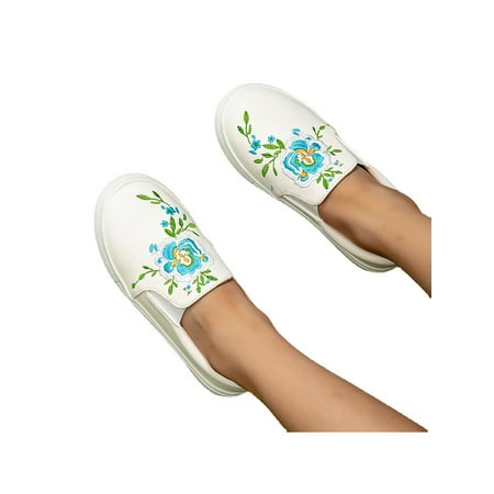 Lacyhop Child Running Lightweight Low Top Casual Sneakers Kids Sport Breathable Floral Slip On Sneaker Comfortable Flat Loafer White 2.5Y
Lacyhop Child Running Lightweight Low Top Casual Sneakers Kids Sport Breathable Floral Slip On Sneaker Comfortable Flat Loafer White 2.5Y