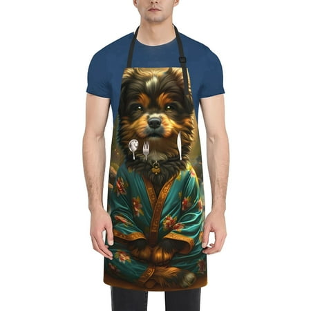 Lukts Adjustable Apron with 2 Pockets Chef Cooking Kitchen Restaurant Aprons for Women Men-Creekside Meditating Puppy
Lukts Adjustable Apron with 2 Pockets Chef Cooking Kitchen Restaurant Aprons for Women Men-Creekside Meditating Puppy