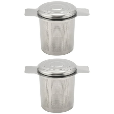 Xigeapg 2 Packs Loose Leaf Tea Filters Stainless Steel Tea Basket Filters Tea Strainer Steeper for Hanging on Teapots
Xigeapg 2 Packs Loose Leaf Tea Filters Stainless Steel Tea Basket Filters Tea Strainer Steeper for Hanging on Teapots