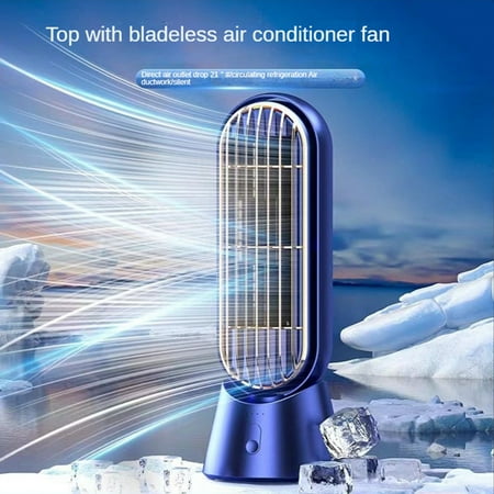 Household Desktop Turbo Bladeless Electric Fan USB Rechargeable Silent Mini Portable Air Cooling Fan 4000MAh-Blue
Household Desktop Turbo Bladeless Electric Fan USB Rechargeable Silent Mini Portable Air Cooling Fan 4000MAh-Blue
