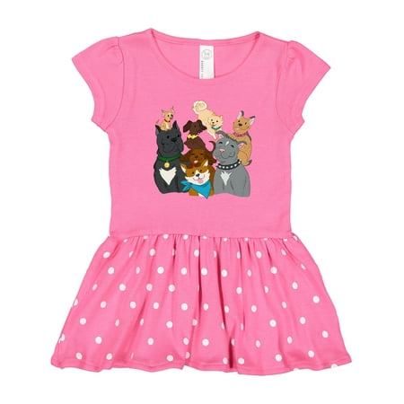 Inktastic Happy Dog Family Gift Toddler Girl Dress