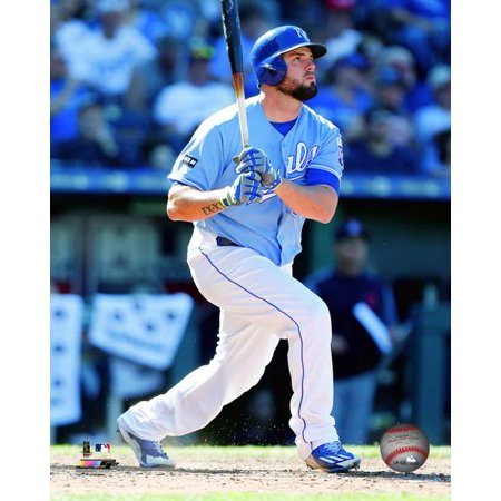 Mike Moustakas 2017 Action Photo Print