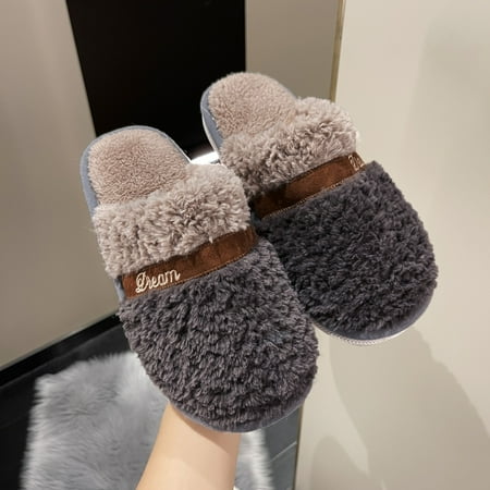 Womens Slippers Indoor Home Cute Fashion Contracted Lightweight Winter Warm Cotton Slippers Brown 8
Womens Slippers Indoor Home Cute Fashion Contracted Lightweight Winter Warm Cotton Slippers Brown 8