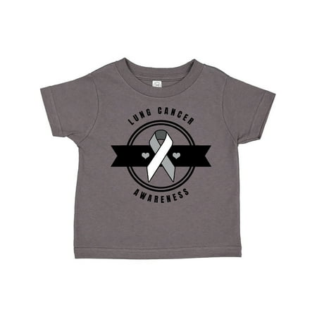 Inktastic Lung Cancer Awareness with White Ribbon Banner and Hearts Gift Toddler Boy or Toddler Girl T-Shirt
Inktastic Lung Cancer Awareness with White Ribbon Banner and Hearts Gift Toddler Boy or Toddler Girl T-Shirt