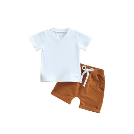 Coduop Baby Boys Shorts Set Short Sleeve T-shirt and Elastic Shorts Summer 2Pcs Outfit Set
Coduop Baby Boys Shorts Set Short Sleeve T-shirt and Elastic Shorts Summer 2Pcs Outfit Set