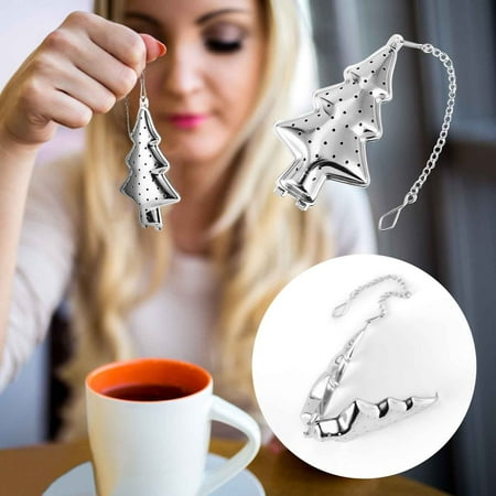 QISIWOLE Stainless Steel Mesh Tea Ball Christmas Tree Tea Infuser Strainer Filters Tea Interval Diffuser with Chain Hook for Loose Leaf Seasoning Spices Tea Lovers Gift
QISIWOLE Stainless Steel Mesh Tea Ball Christmas Tree Tea Infuser Strainer Filters Tea Interval Diffuser with Chain Hook for Loose Leaf Seasoning Spices Tea Lovers Gift