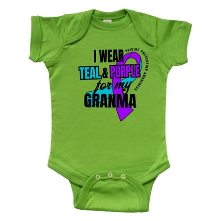 Inktastic Suicide Prevention I Wear Teal and Purple for My Granma Gift Baby Boy or Baby Girl Bodysuit
Inktastic Suicide Prevention I Wear Teal and Purple for My Granma Gift Baby Boy or Baby Girl Bodysuit
