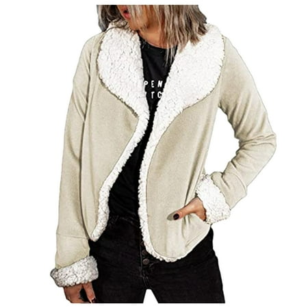 Womens Fleece Lined Flannel Tailo Jacket Women Motorcycle Jackets Lapel Leather Buckle Long Sleeve Cool Jacket Faux Lamb Wool Motorcycle Jackets Maternity Sweaters Winter
Womens Fleece Lined Flannel Tailo Jacket Women Motorcycle Jackets Lapel Leather Buckle Long Sleeve Cool Jacket Faux Lamb Wool Motorcycle Jackets Maternity Sweaters Winter