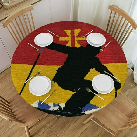 Orinice Flag of Colorado Round Table Cover Stain Resistant Washable Indoor Outdoor Tablecloth Kitchen Dining Wedding Parties Waterproof 100% Polyester Fiber 46-50
Orinice Flag of Colorado Round Table Cover Stain Resistant Washable Indoor Outdoor Tablecloth Kitchen Dining Wedding Parties Waterproof 100% Polyester Fiber 46-50