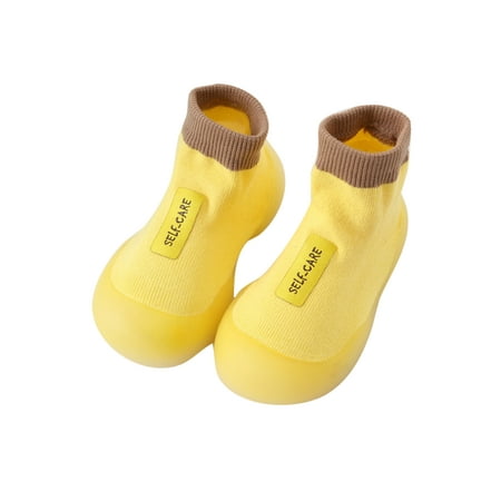 Tenmix Toddler Socks First Walker Sock Shoes Non-Slip Floor Slippers Soft Sole Home Shoe Bedroom Breathable Casual Slipper Yellow 7C
Tenmix Toddler Socks First Walker Sock Shoes Non-Slip Floor Slippers Soft Sole Home Shoe Bedroom Breathable Casual Slipper Yellow 7C