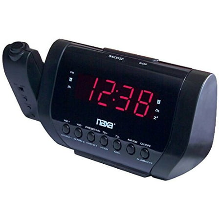Naxa NAXNRC173B Projection Dual Alarm Clock