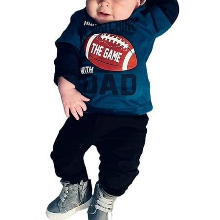 Ma&Baby Infant Baby Boy Football Outfit Set Long Sleeve Rugby Sweatshirt and Pants Game Day Clothes
Ma&Baby Infant Baby Boy Football Outfit Set Long Sleeve Rugby Sweatshirt and Pants Game Day Clothes