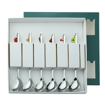 6pcs Stainless Steel Coffee Spoon Fruit Merry Christmas Ornaments Soup Teaspoons Mixing Stirrer Kitchen Tableware Home Table Gift
6pcs Stainless Steel Coffee Spoon Fruit Merry Christmas Ornaments Soup Teaspoons Mixing Stirrer Kitchen Tableware Home Table Gift