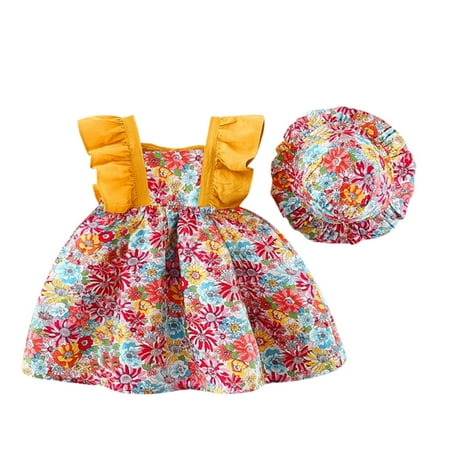 Girls Outfits Hat Dress Floral Princess Baby Suspenders Clothes Girls Dress&Skirt Girls Dresses Size 6x
Girls Outfits Hat Dress Floral Princess Baby Suspenders Clothes Girls Dress&Skirt Girls Dresses Size 6x