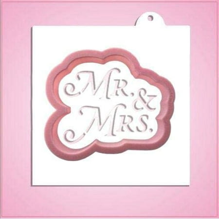 Mr and Mrs Cookie Cutter with Stencil