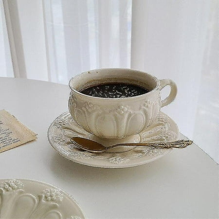 NIUREN Coffee tea saucers nordic style carving reusable ceramic cup classic breakfast cup with decorative handle
NIUREN Coffee tea saucers nordic style carving reusable ceramic cup classic breakfast cup with decorative handle