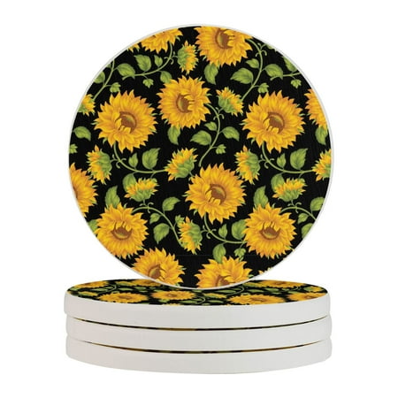 Circular Drink Coasters Set Sunflower Beautiful Home Decor Diatomite Heat-Resistant Diatomite Protect Table Countertop
Circular Drink Coasters Set Sunflower Beautiful Home Decor Diatomite Heat-Resistant Diatomite Protect Table Countertop