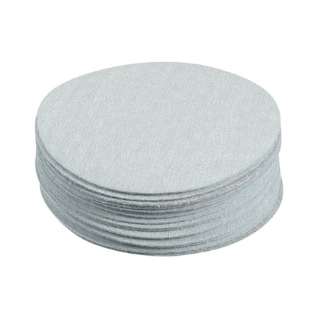 50 Pcs 4-Inch White Dry Hook and Loop Sanding Discs Flocking Sandpaper 1000 Grit