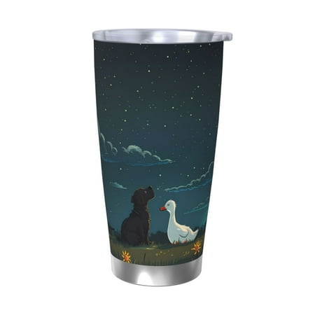 Cauagu Farm Dog Duck Moonlight Pattern 20oz Tumbler Stainless Steel Vacuum Insulated Tumbler with Lid Insulated Coffee Mug Thermal Cup with Splash Proof Sliding Lid-Without Straw
Cauagu Farm Dog Duck Moonlight Pattern 20oz Tumbler Stainless Steel Vacuum Insulated Tumbler with Lid Insulated Coffee Mug Thermal Cup with Splash Proof Sliding Lid-Without Straw